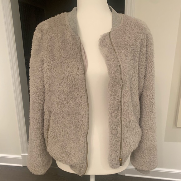 4SI3NNA Grey Bomber Jacket - Picture 7 of 10